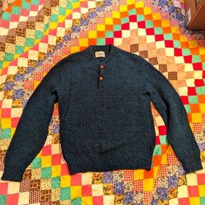 VTG 70's Men's Wool Ski Sweater, Men's Medium